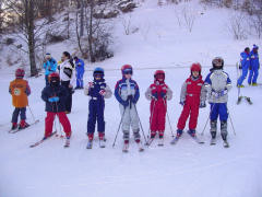 Gli allievi del corso di Sci 2005